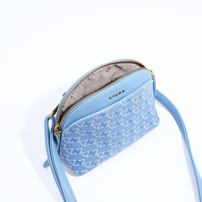 Сумка кросс-боди на молнии, цвет голубой Сумка кросс-боди на молнии, цвет голубой