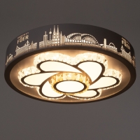 Люстра с ПДУ "Флора" LED 160Вт 3000-6000К белый 50х50х9 см BayerLux