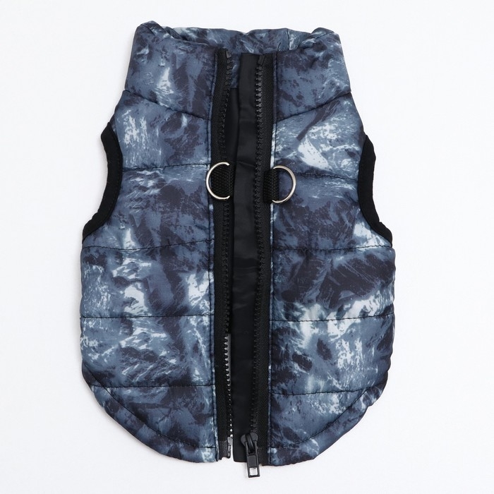 Куртка для собак на молнии  Куртка для собак на молнии "Содалит", размер XS,  синяя (ДС 21, ОШ 22, ОГ 30 см)