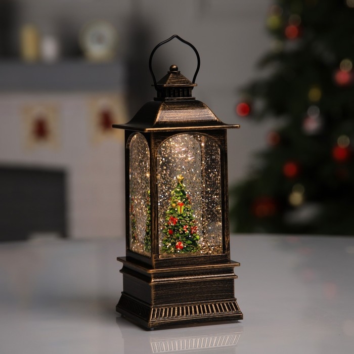 Светодиодная фигура «Фонарь с ёлкой» 7.8 × 19.5 × 7.8 см, пластик, батарейки ААх3 (не в комплекте), USB, свечение тёплое белое Светодиодная фигура «Фонарь с ёлкой» 7.8 × 19.5 × 7.8 см, пластик, батарейки ААх3 (не в комплекте), USB, свечение тёплое белое