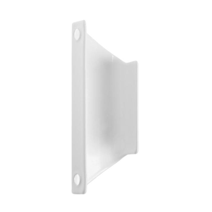 Ручка балконная, металлическая, белая