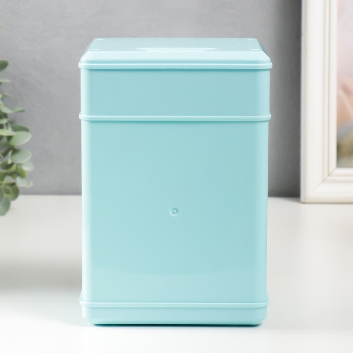 Копилка пластик Копилка пластик "Сейф. Щенок" кодовый замок, звук АА голубой 13х12х19 см