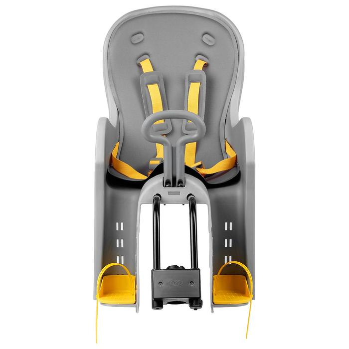 Велокресло заднее BQ-9-1 с ручкой, крепление на раму, цвет серый Велокресло заднее BQ-9-1 с ручкой, крепление на раму, цвет серый