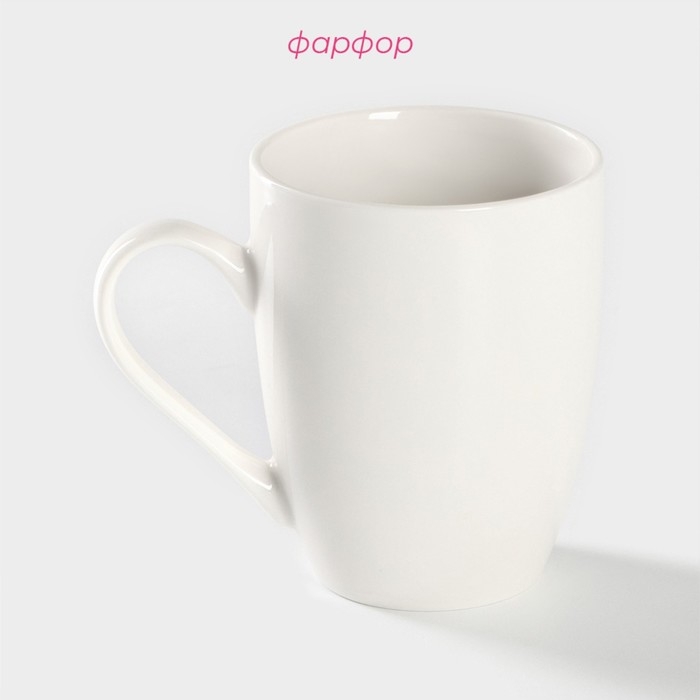 Кружка фарфоровая Доляна «Котики меломаны», 350 мл, цвет белый Кружка фарфоровая Доляна «Котики меломаны», 350 мл, цвет белый