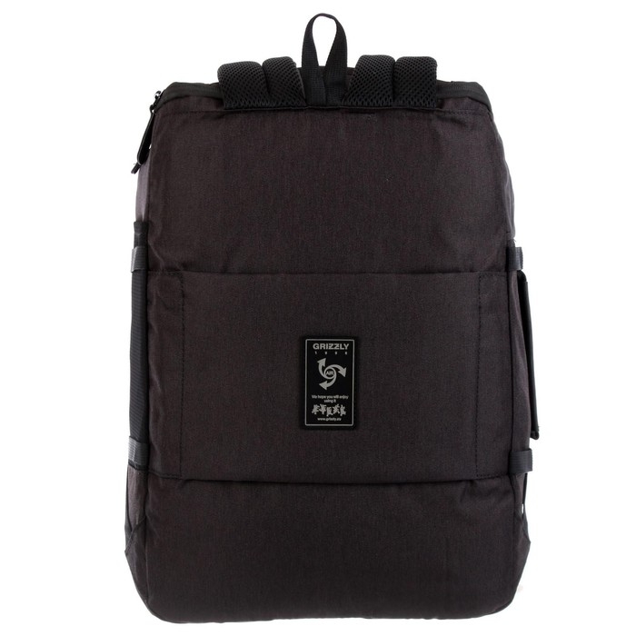 Рюкзак молодёжный, 45 х 32 х 21 см, Grizzly 019, эргономичная спинка, чёрный/синий RQ-019-12 Рюкзак молодёжный, 45 х 32 х 21 см, Grizzly 019, эргономичная спинка, чёрный/синий RQ-019-12