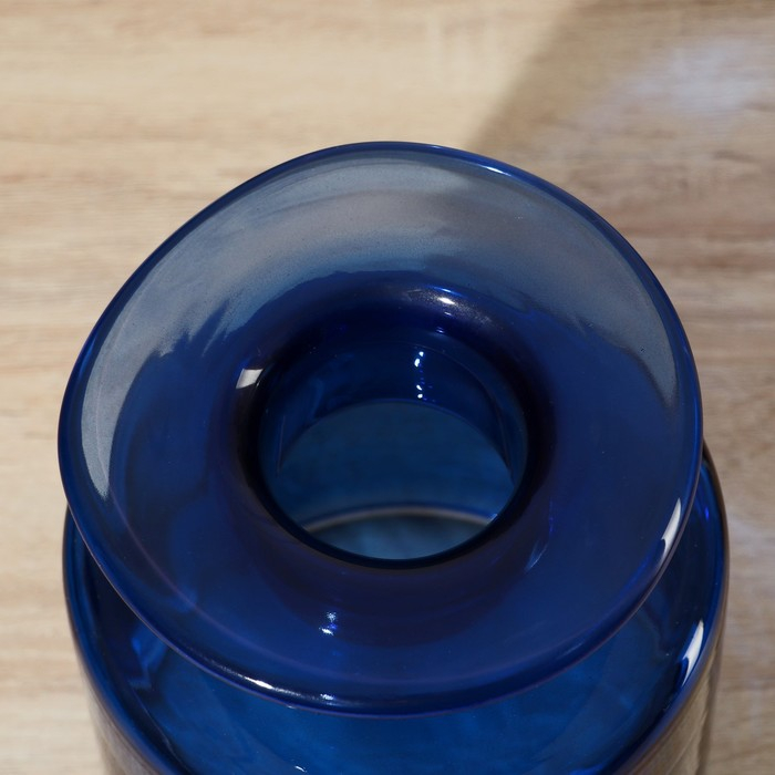 Ваза  Ваза "Берлинская лазурь" бутыл.декор 21х15см, диаметр отверстия 6 см