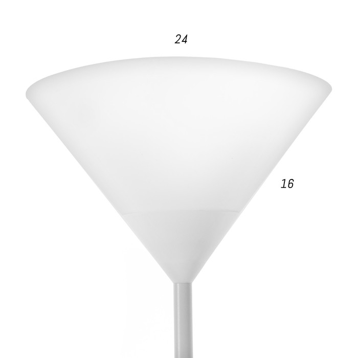 Торшер  Торшер "Тренд 2" 1х40Вт Е27+1хЕ27 40Вт белый 22х22х180 см.