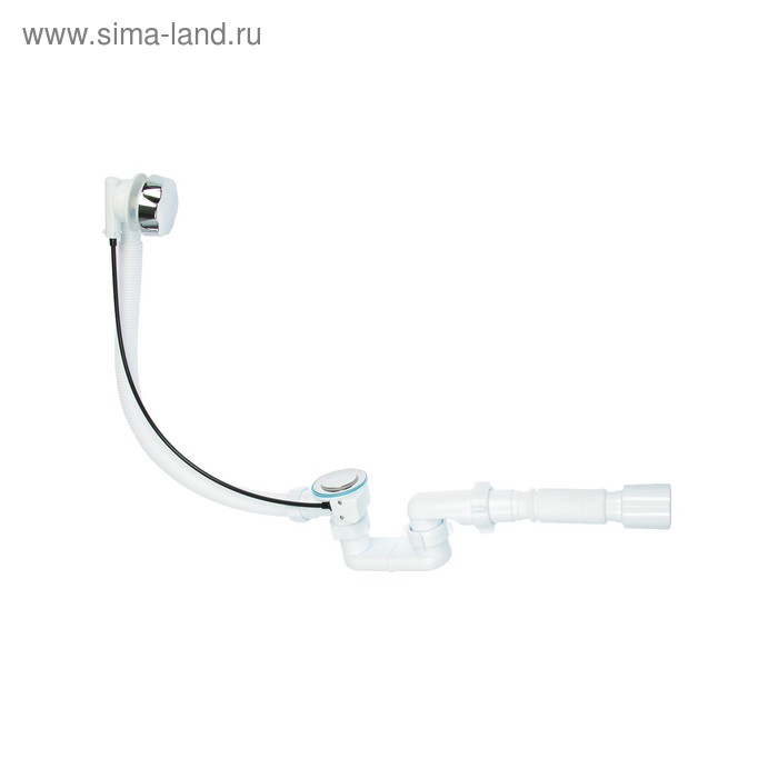 Сифон для ванны  Сифон для ванны "АНИ Пласт" ЕМ701, 1 1/2" х 40 мм, с гофротрубой 50 мм, полуавтомат