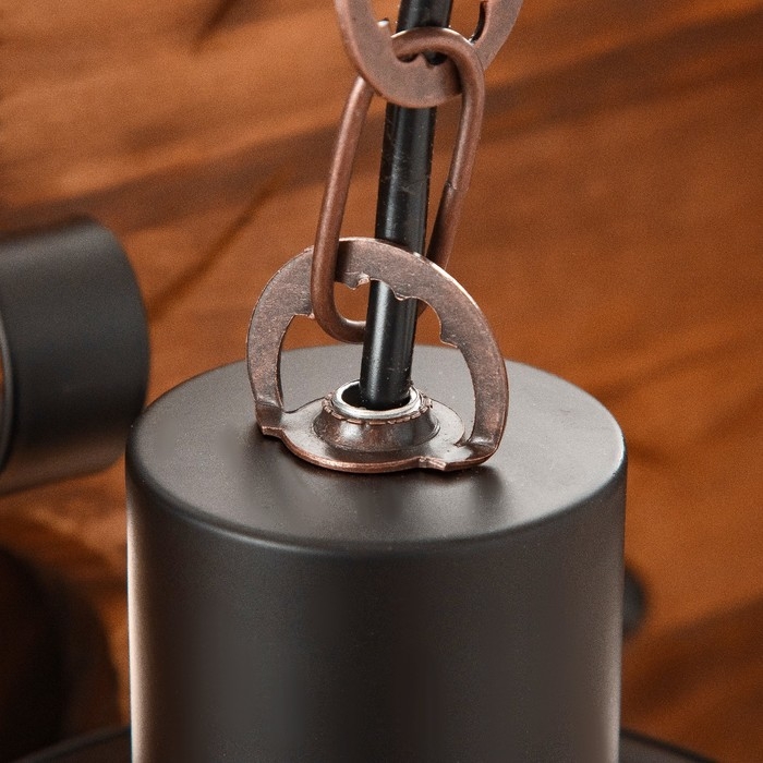 Люстра Люстра "Баркас" 6хЕ27 40Вт черный 90х100 см