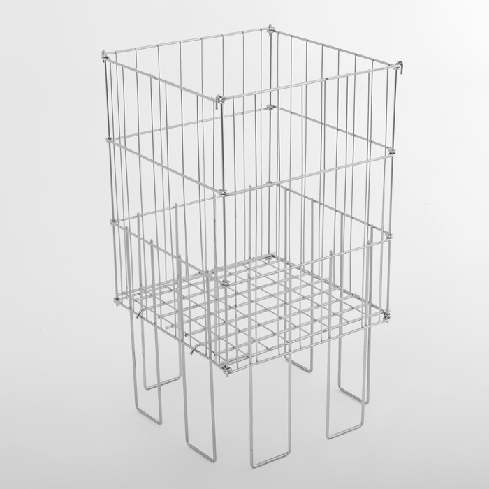 Корзина для распродаж 40×40×78 см, цвет хром Корзина для распродаж 40×40×78 см, цвет хром