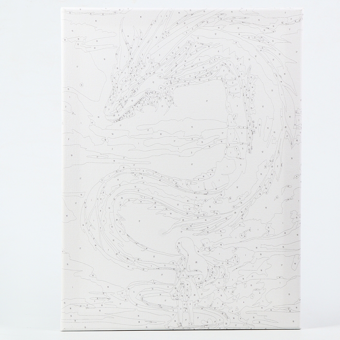 Картина по номерам с подрамником &laquo;Дракон в небе&raquo;, 30 х 40 см