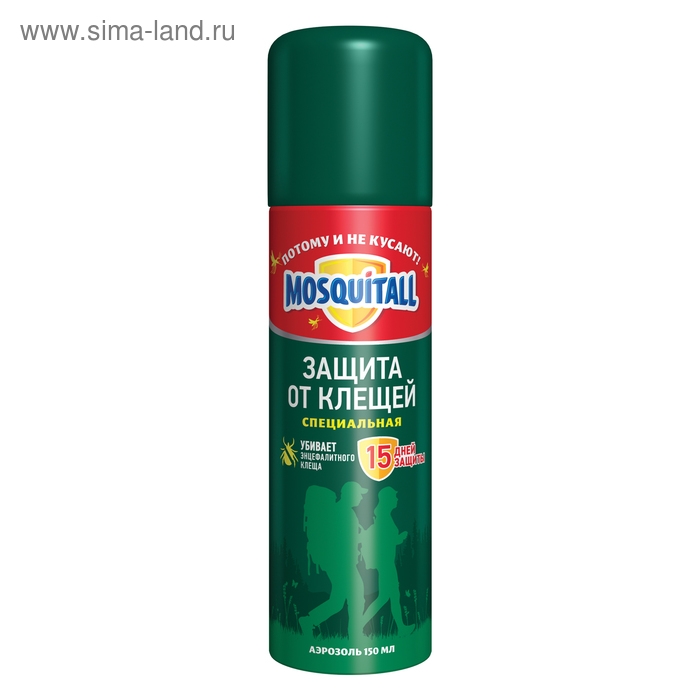 Аэрозоль  Аэрозоль "Mosquitall", от клещей, 150 мл