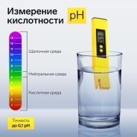 Тестер для воды LWT-02, измерение кислотности, цифровой, от 2*LR44 (в компл),