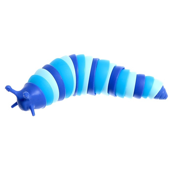 Гусеница антистресс игрушка «Весёлый слизняк», цвета МИКС