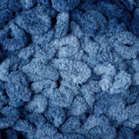 Пряжа "Puffy fine ombre batik" 100% микрополиэстер 73м/500г  (7266 джинс)