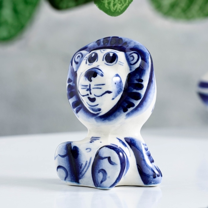 Сувенир Сувенир "Лев", гжель