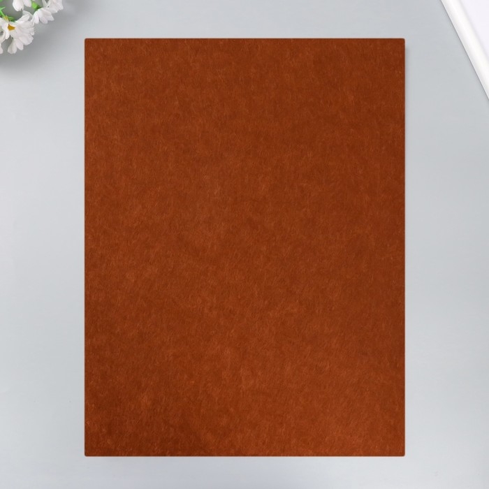 Фетр 1 мм Фетр 1 мм "Тёмный шоколад" набор 4 листа 30х40 см