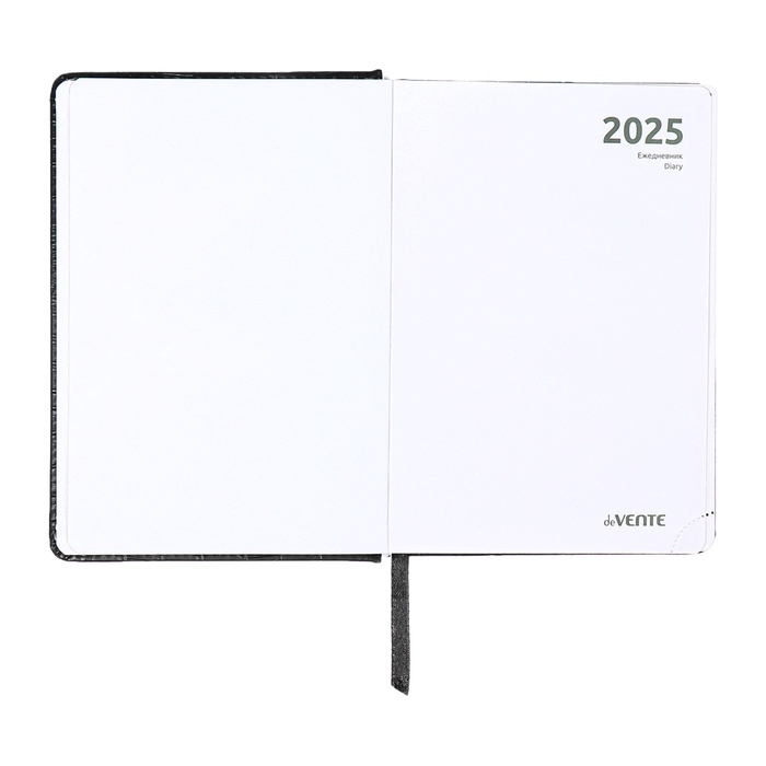 Ежедневник датированный 2025 B6 168 листов, deVENTE. Wild, твердая обложка кожзам с поролоном, перфорация, ляссе, блок 70,черный Ежедневник датированный 2025 B6 168 листов, deVENTE. Wild, твердая обложка кожзам с поролоном, перфорация, ляссе, блок 70,черный