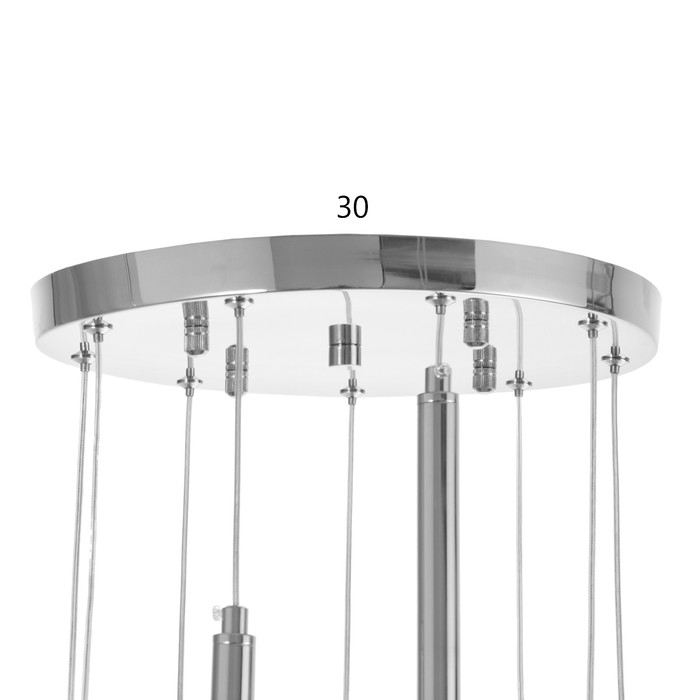 Светильник Светильник "Жаннетт" 9х3Вт G4 Хром 30х30х180см