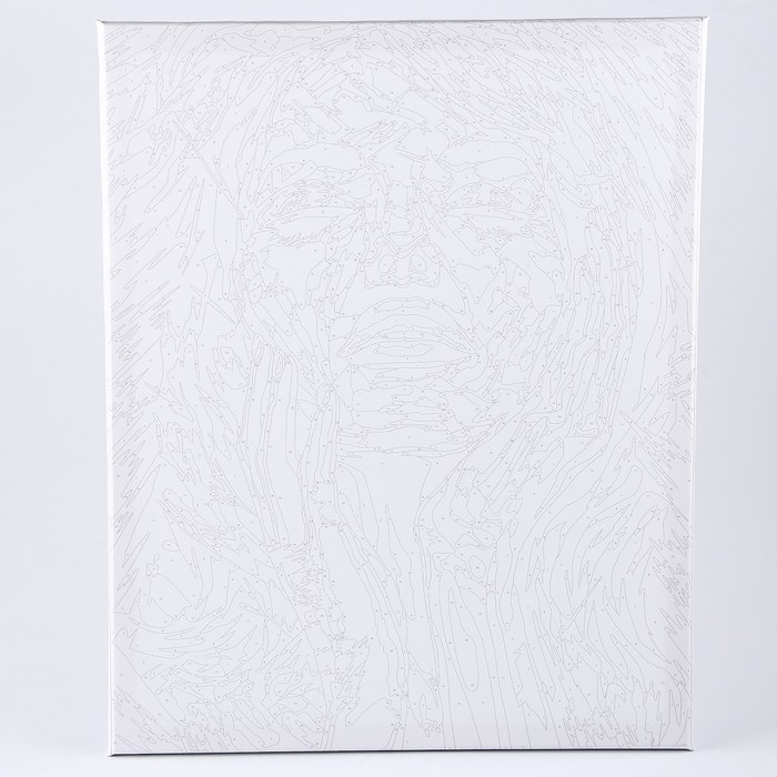 Картина по номерам на холсте с подрамником Картина по номерам на холсте с подрамником "Девушка в краске" 40*50 см