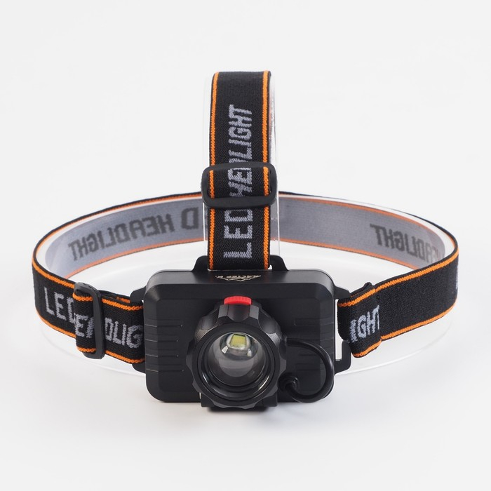 Фонарь налобный аккумуляторный, серия:  Фонарь налобный аккумуляторный, серия: "Мастер К", 3 режима, 6 х 8.5 см, от USB