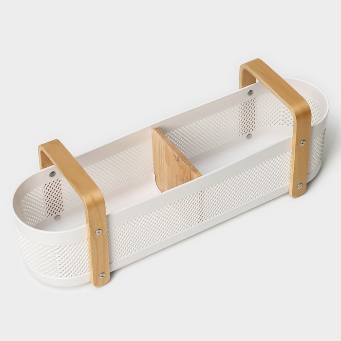 Контейнер для хранения LaDо́m «Скандинавия», 49×13,7×16 см, цвет белый Контейнер для хранения LaDо́m «Скандинавия», 49×13,7×16 см, цвет белый