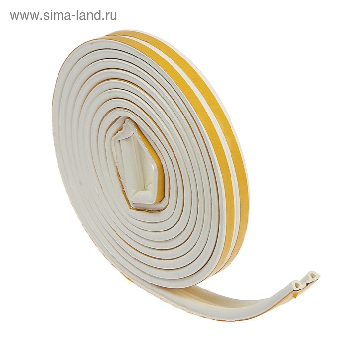 Уплотнитель резиновый ТУНДРА, профиль Р, размер 5.5х9 мм, белый, в упаковке 6 м Уплотнитель резиновый ТУНДРА, профиль Р, размер 5.5х9 мм, белый, в упаковке 6 м