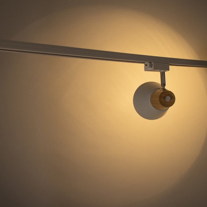 Светильник трековый Светильник трековый "Паулина" Е27 40Вт белый 16х12х18см