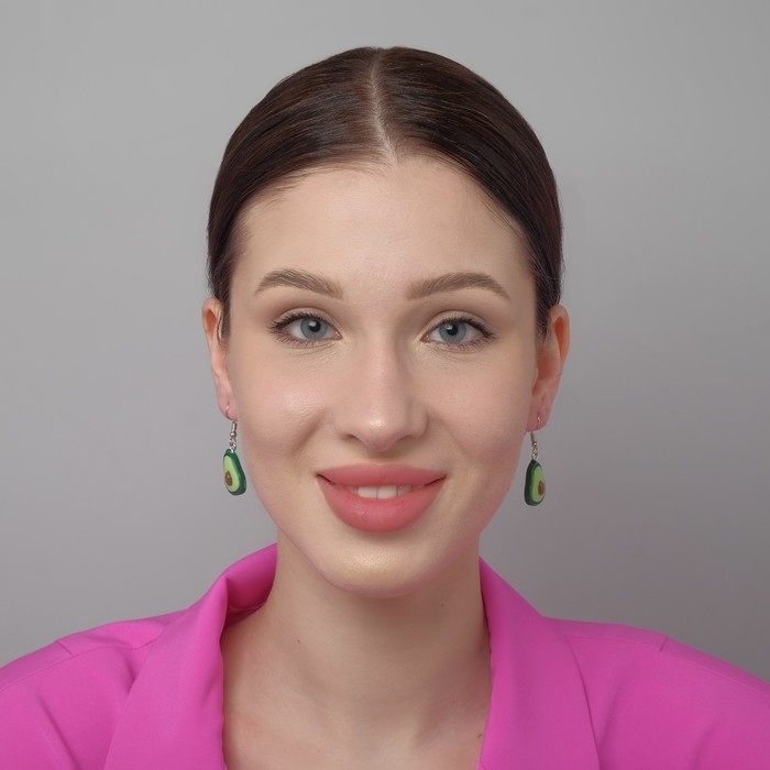 Серьги пластик «Авокадо» в разрезе, цвет зелёно-коричневый Серьги пластик «Авокадо» в разрезе, цвет зелёно-коричневый