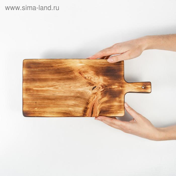 Доска разделочная, для подачи на ножках из натурального кедра Mаgistrо, 38×17×6,5 см, обожжённая Доска разделочная, для подачи на ножках из натурального кедра Mаgistrо, 38×17×6,5 см, обожжённая