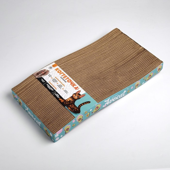 Когтеточка из картона Avocat волна, 45.5 × 19 × 3.5 см Когтеточка из картона Avocat волна, 45.5 × 19 × 3.5 см