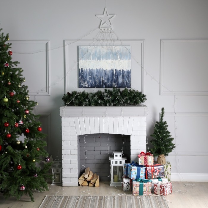 Светодиодная фигура «Комета» 3.5 м, пластик, 9 нитей, 220 В, свечение оранжевое Светодиодная фигура «Комета» 3.5 м, пластик, 9 нитей, 220 В, свечение оранжевое