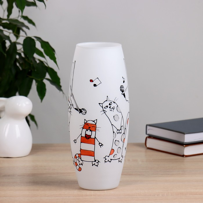 Ваза Ваза "Музыкальные коты" 8х11х26 см