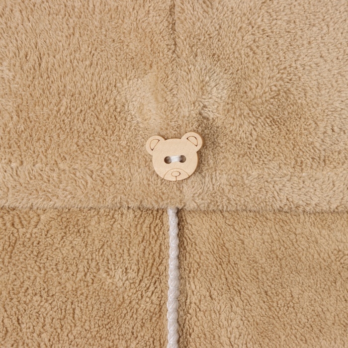 Чалма для сушки волос Этель, цв. светло-коричневый, 65*25 см, 100% п/э, 280 г/м2 Чалма для сушки волос Этель, цв. светло-коричневый, 65*25 см, 100% п/э, 280 г/м2