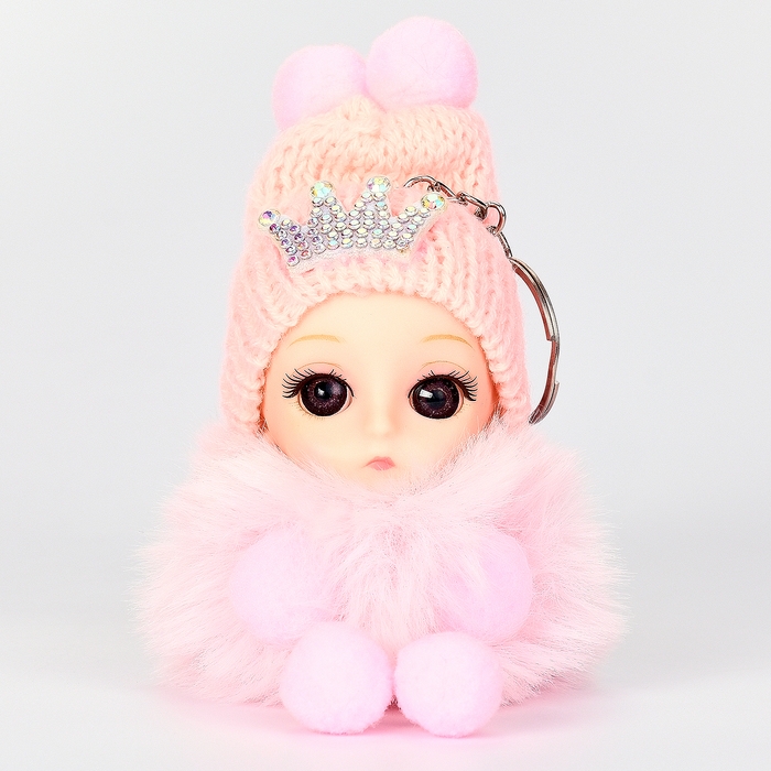 Мягкая игрушка «Зимняя куколка» на брелоке, 16 см, цвет МИКС Мягкая игрушка «Зимняя куколка» на брелоке, 16 см, цвет МИКС
