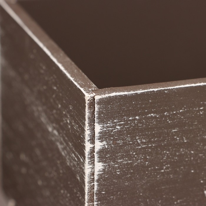 Кашпо деревянное  Кашпо деревянное "Прованс" 23х12,5х9 см Коричневый