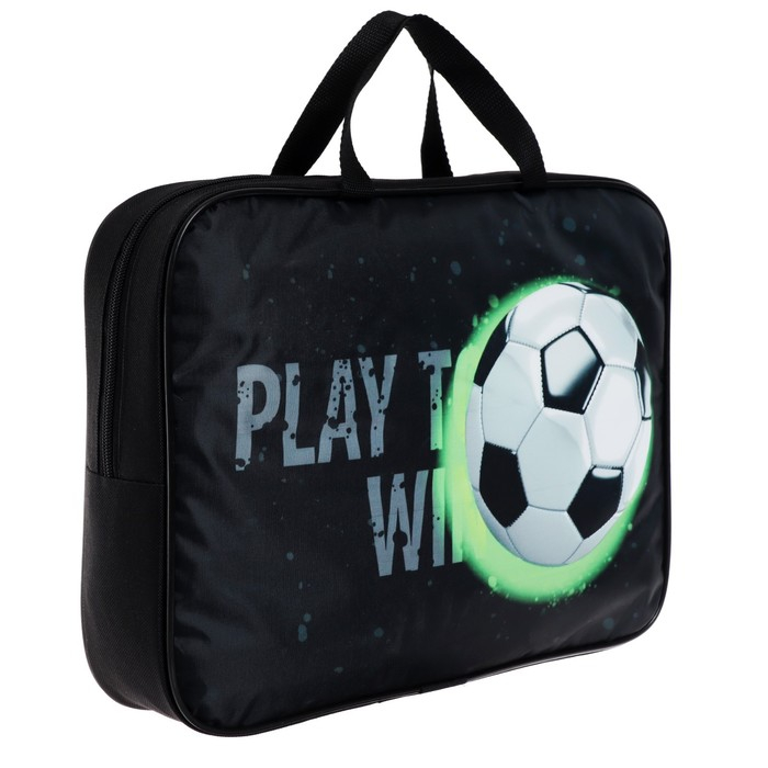 Папка с ручками текстильная А4, 350 х 270 х 70 мм, Calligrata Папка с ручками текстильная А4, 350 х 270 х 70 мм, Calligrata "Футбол"