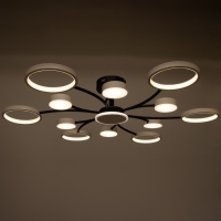 Люстра с ПДУ 2299/13WT LED 256Вт 3000-6000К белый 106х106х18 см BayerLux