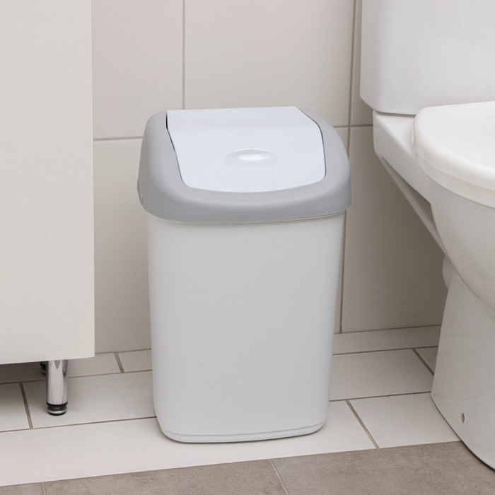 Контейнер для мусора с крышкой, 14 л, цвет МИКС Контейнер для мусора с крышкой, 14 л, цвет МИКС