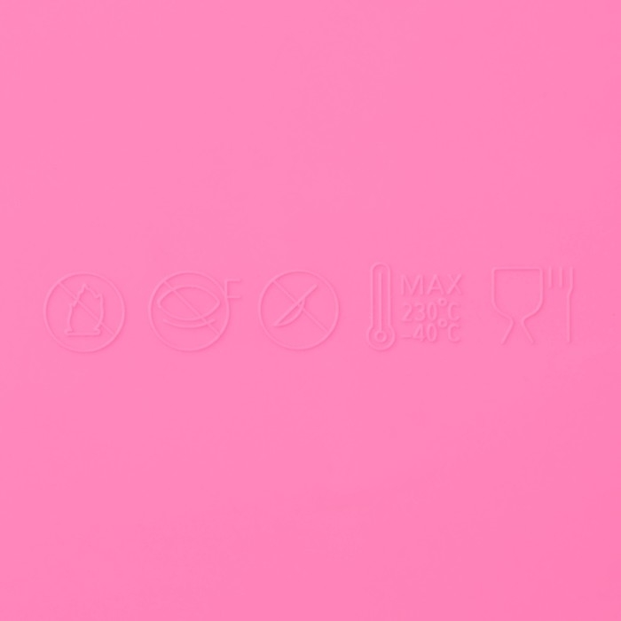 Коврик для айсинга Доляна «Ретро», силикон, 38,5×12×0,3 см, цвет розовый Коврик для айсинга Доляна «Ретро», силикон, 38,5×12×0,3 см, цвет розовый