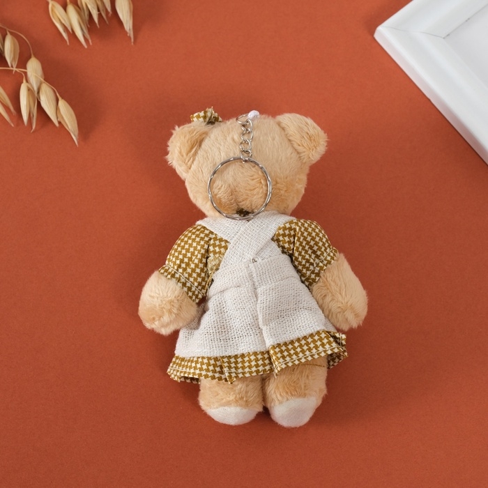 Брелок текстиль Брелок текстиль "Мишка в сарафане" 8,5х4х12,5 см