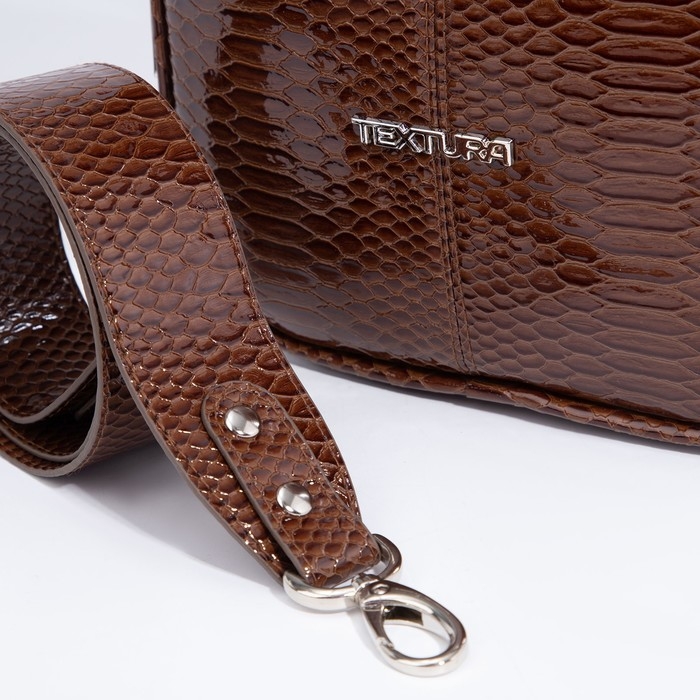 Сумка женская через плечо TEXTURA, маленький размер, цвет коричневый Сумка женская через плечо TEXTURA, маленький размер, цвет коричневый