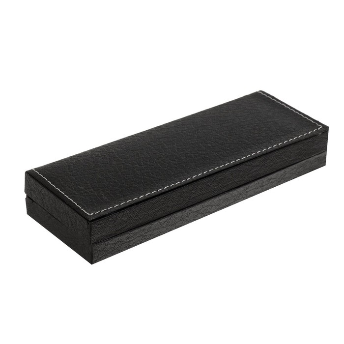 Ручка подарочная шариковая, в кожзам футляре, поворотная, ПБ S, корпус серебро/золото Ручка подарочная шариковая, в кожзам футляре, поворотная, ПБ S, корпус серебро/золото