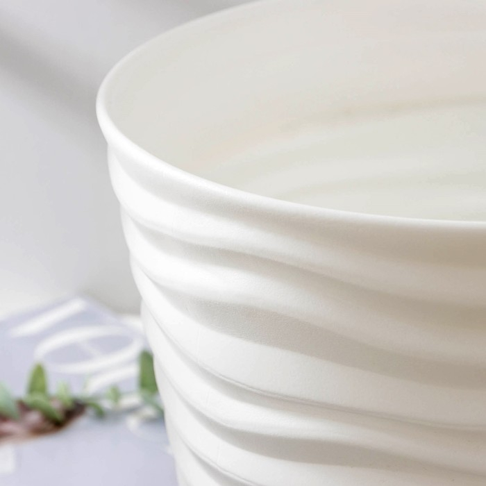 Кашпо «Дюна», 8,5 л, цвет белый Кашпо «Дюна», 8,5 л, цвет белый