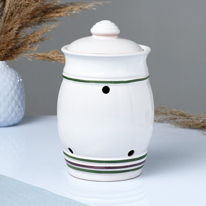 Банка для хранения чеснока  Банка для хранения чеснока "Глазурь" 2 л