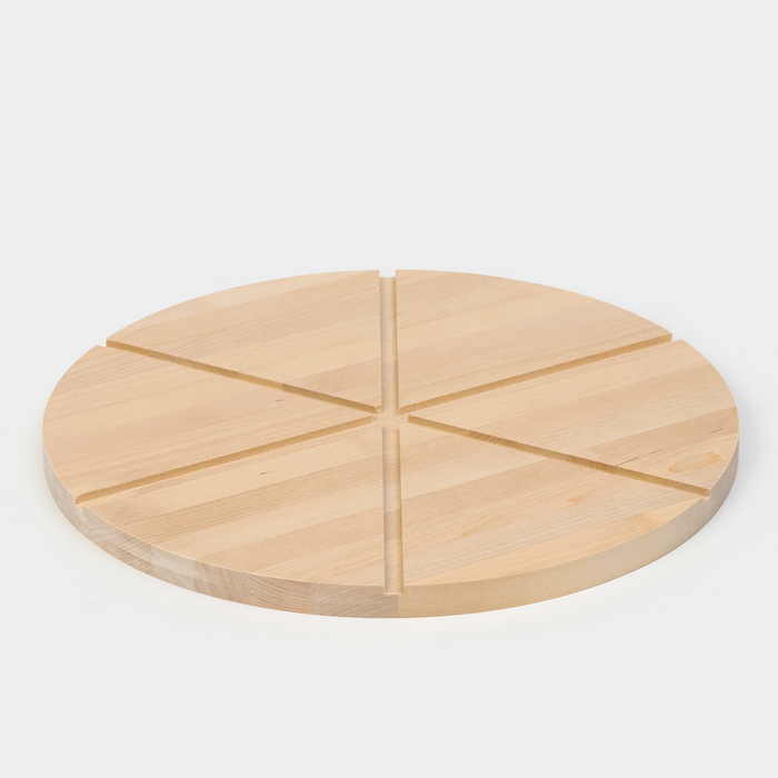 Доска для пиццы Adelica «Итальяно», 6 кусков, d=32 см, толщина 1,8 см, берёза Доска для пиццы Adelica «Итальяно», 6 кусков, d=32 см, толщина 1,8 см, берёза