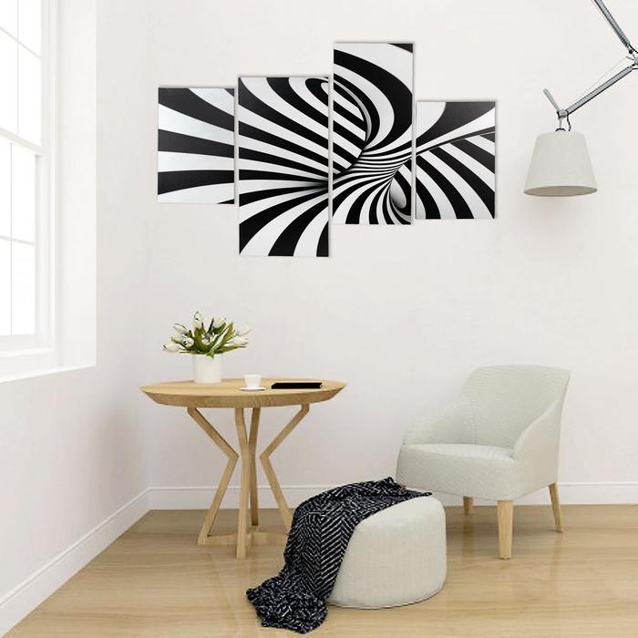 Картина модульная на подрамнике  Картина модульная на подрамнике "Абстракция" 2-30х45,1-30х69,1-34х69; 80*130 см