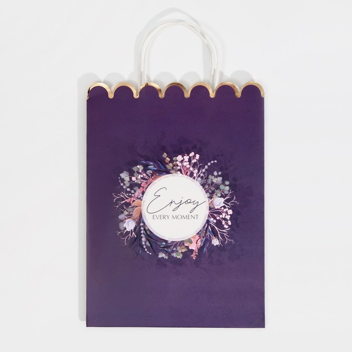 Пакет подарочный крафтовый, упаковка, «Enjoy», 23 х 30 х 12 см Пакет подарочный крафтовый, упаковка, «Enjoy», 23 х 30 х 12 см