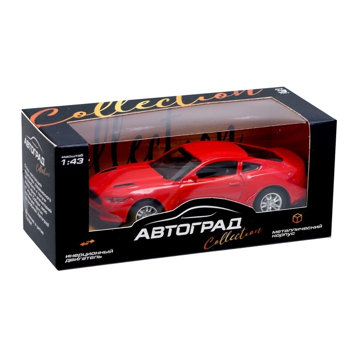 Машинка металлическая «Спорт», инерционная, масштаб 1:43, цвет красный Машинка металлическая «Спорт», инерционная, масштаб 1:43, цвет красный