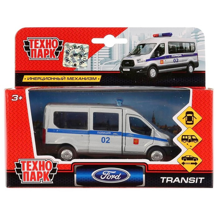 Машина «Полиция Ford Transit», 12 см, инерционная, открывающиеся двери, металлическая Машина «Полиция Ford Transit», 12 см, инерционная, открывающиеся двери, металлическая